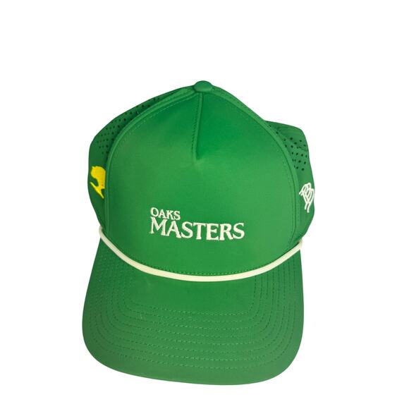 Branded Bills Men's Green Oaks Masters Snap Back Hat Cap Like New - Picture 1 of 7